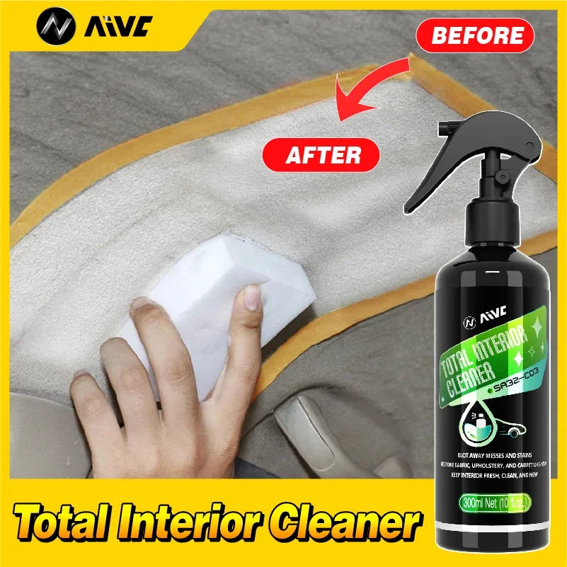 Car foam cleaner  Interior Stain Removal  Multifunctional leather seat roof fabric cleaning Spray Maintenance Wash Car