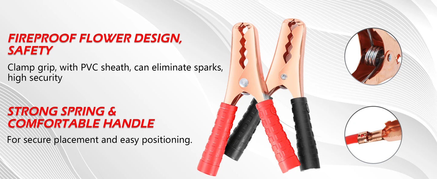 Car Battery Jump Starter Cable | For Car/SUV/Truck | Emergency Ignition | Quick Start Power Booster Cable-1.5m