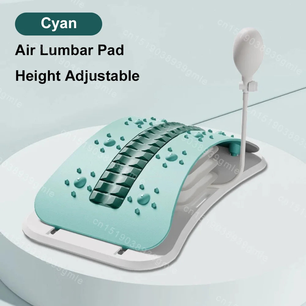 Adjustable Back Massager Airbag Waist Neck Support Massage Lumbar Cervical Muscle Relax Yoga Exercise Equipment Ergonomically