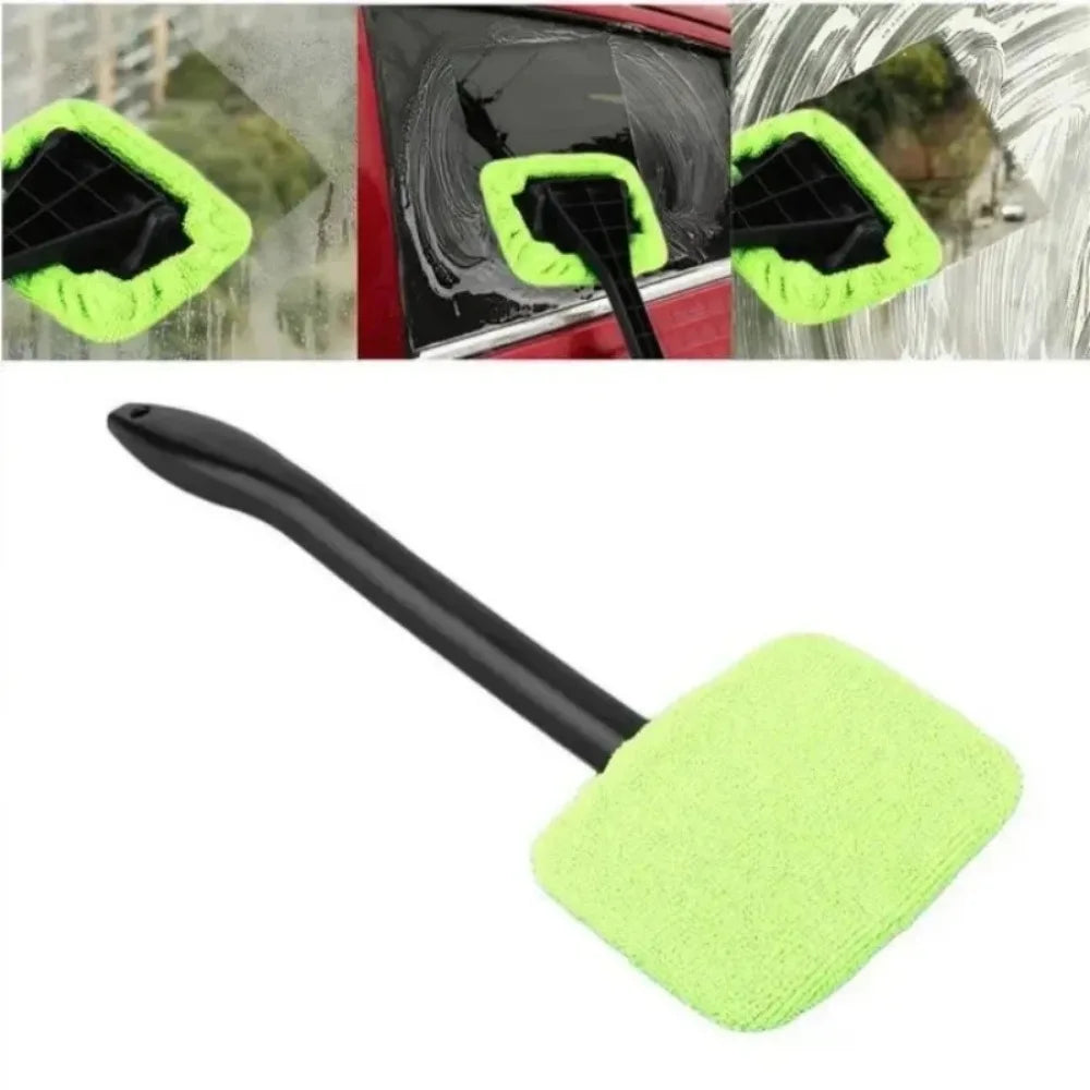 Car Front Windshield Cleaning Brush Interior Dust Removal Window Scraping Towel Sponge And Scratch Free Cleaning Tool Set