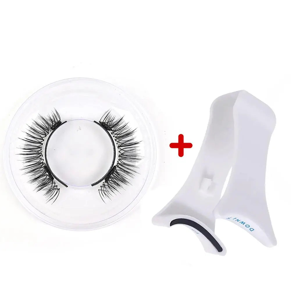 3D Magnetic Eyelashes Handmade Natural Magnetic False Eyelashes Reusable Magnetic Eyelashes Tweezers Set