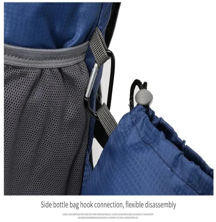 Latest Outdoor Sports Portable Backpack with Bottle Holder Large Capacity Fitness Travel Hiking Day Bag Suitable for Both Men