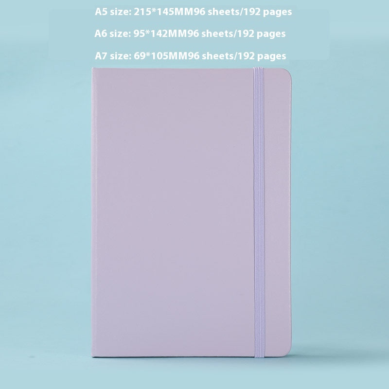 A5 Hard Case Pu Binding Band Notepad Cute Journal Book