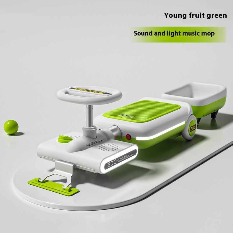 Children's Electric Mopping Go-kart Four-wheel Seated Toy