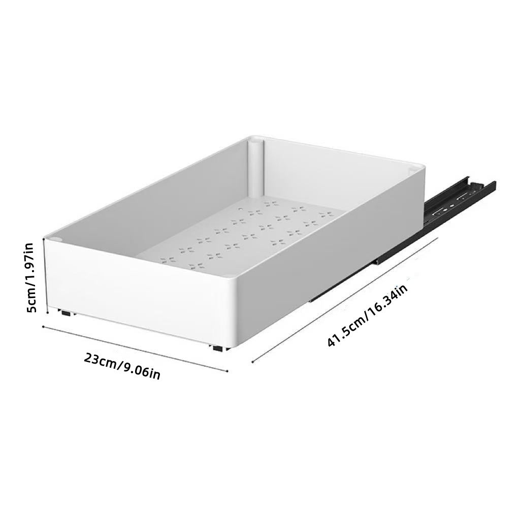 Punch-free Retractable Cabinet Pull-out Rack
