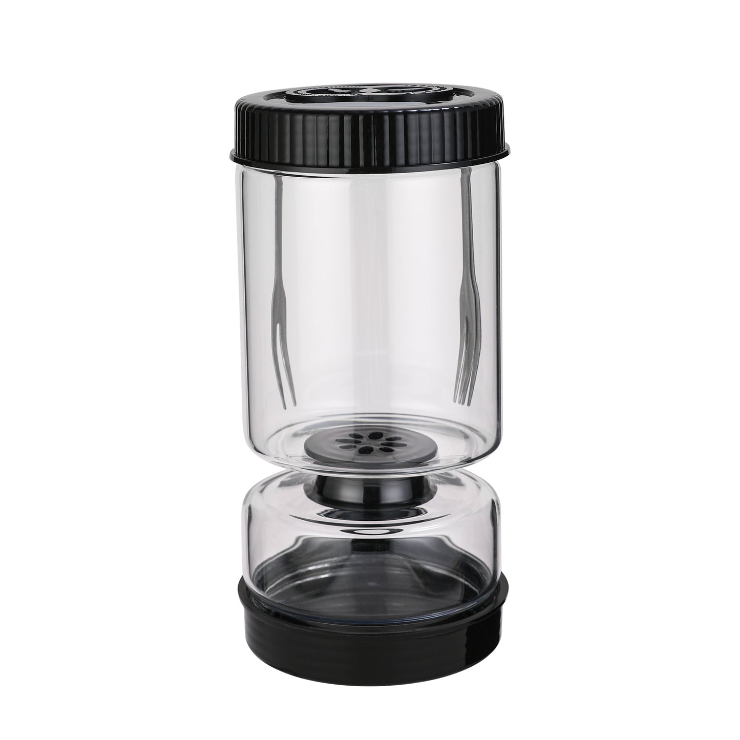 Round Five-Generation Dry-Wet Separation Kimchi Jar Glass Container