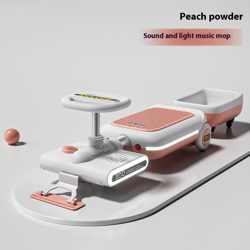 Children's Electric Mopping Go-kart Four-wheel Seated Toy