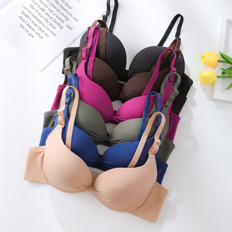 Steel Ring Thin Cup Women's Bra Underwear