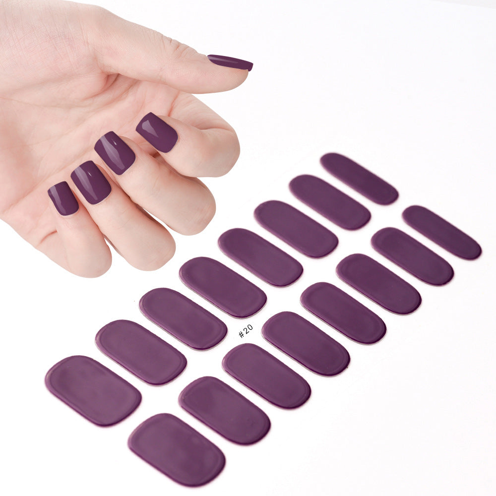 Cream Wind Gel Soft Nail Patch