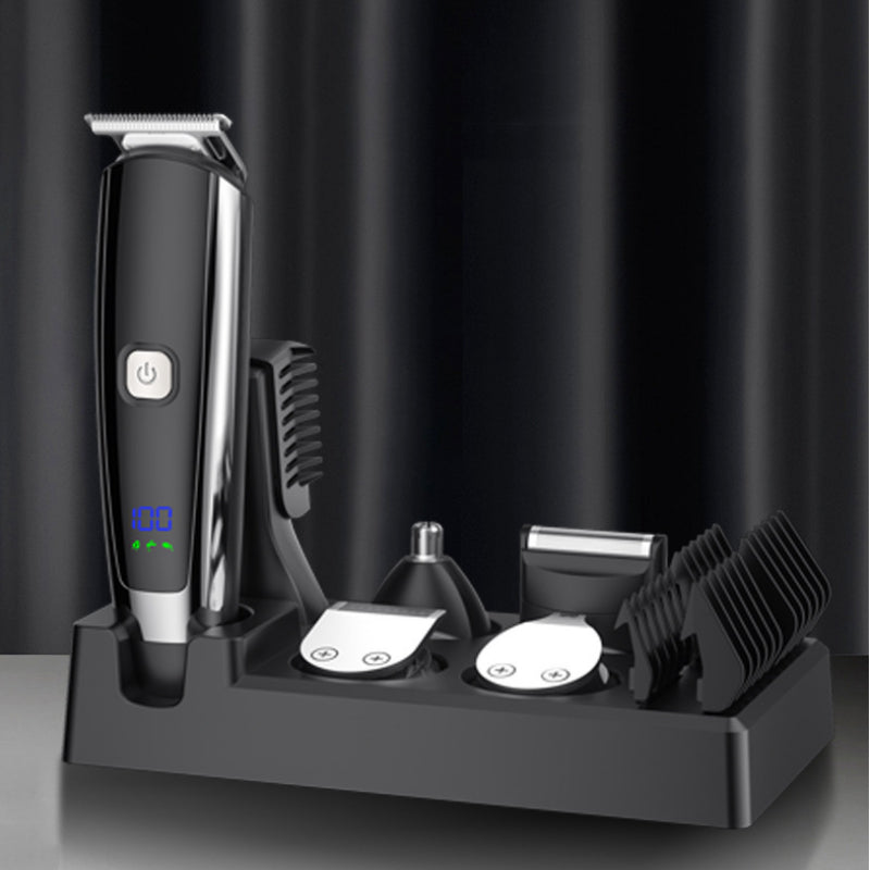 6 In 1 Digital Display Hair Cutting Set Electric Hair Clipper
