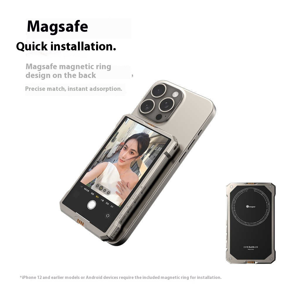 Display Screen Image Mobile Phone Wireless Magnetic Screen Rear Selfie