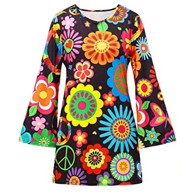 Digital Printing Festival Theme Dress