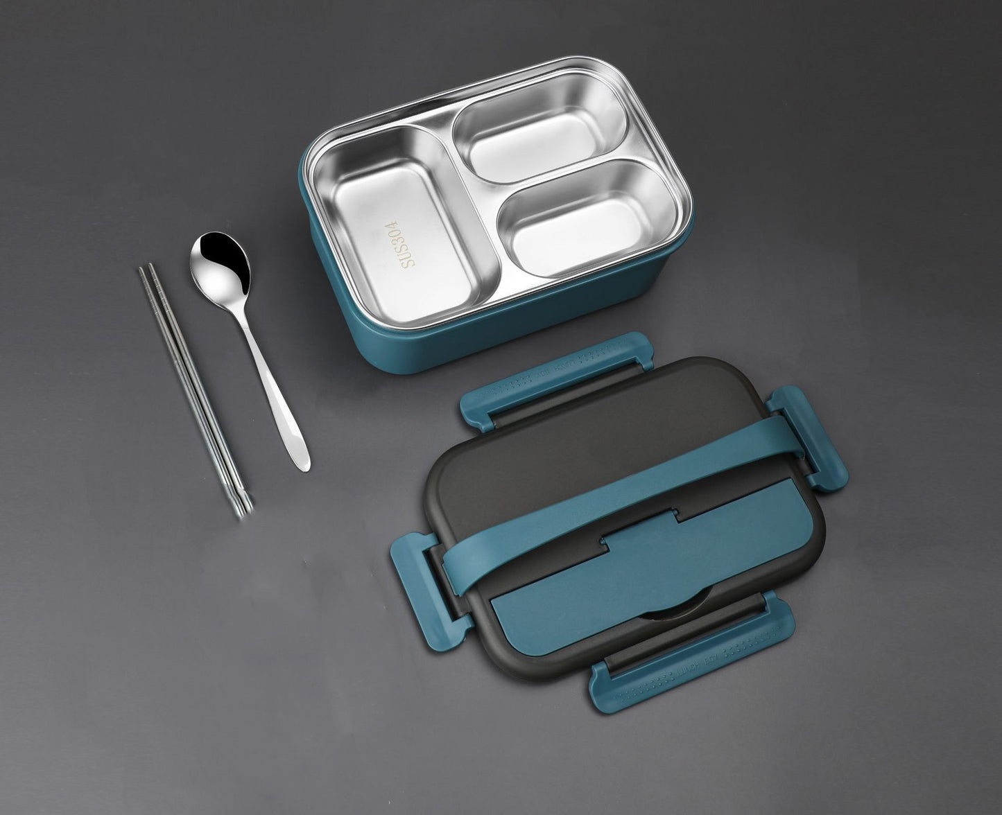 304 Stainless Steel Insulated Lunch Box Compartmentalized Portable
