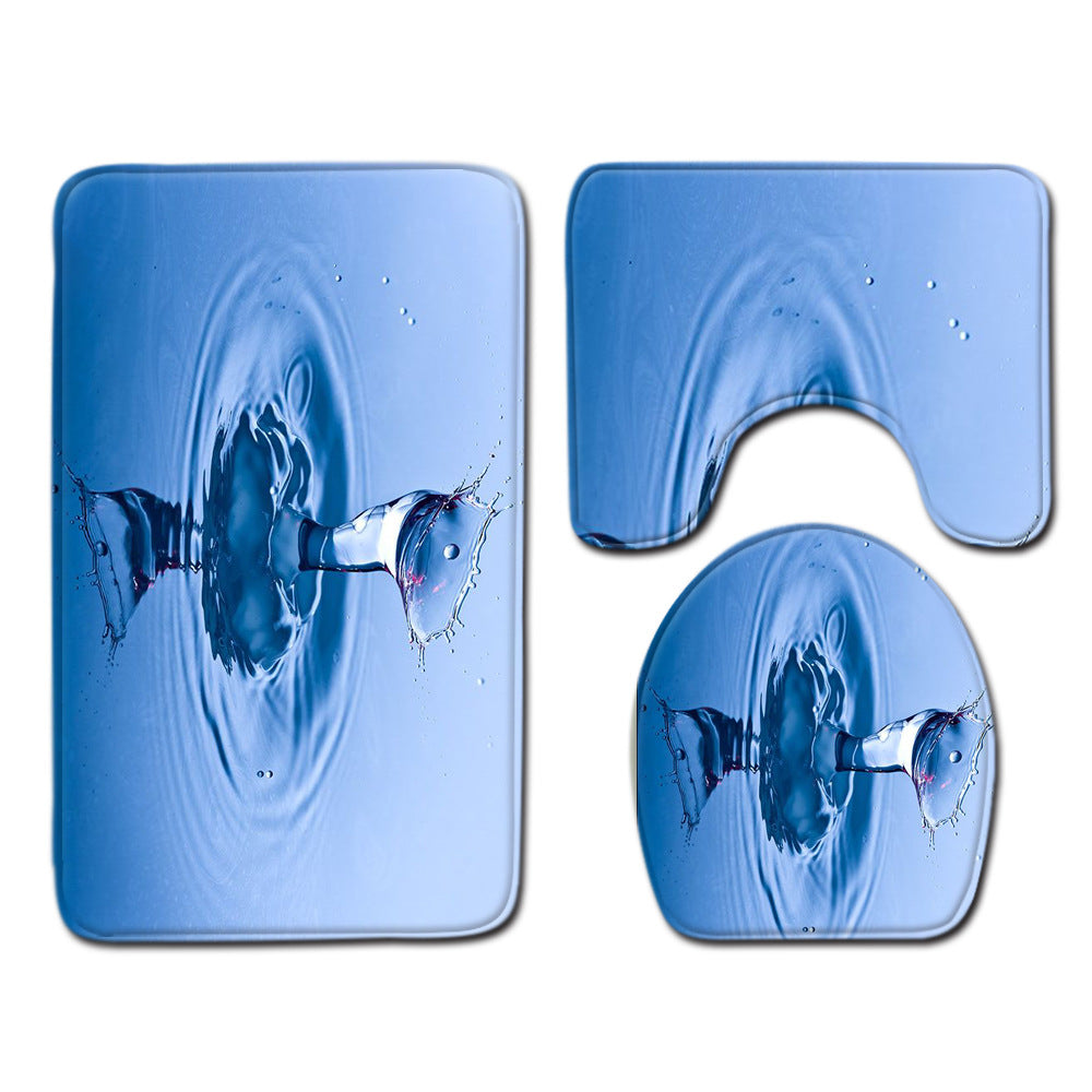 Modern Minimalist Bathroom Mats Three-piece Set