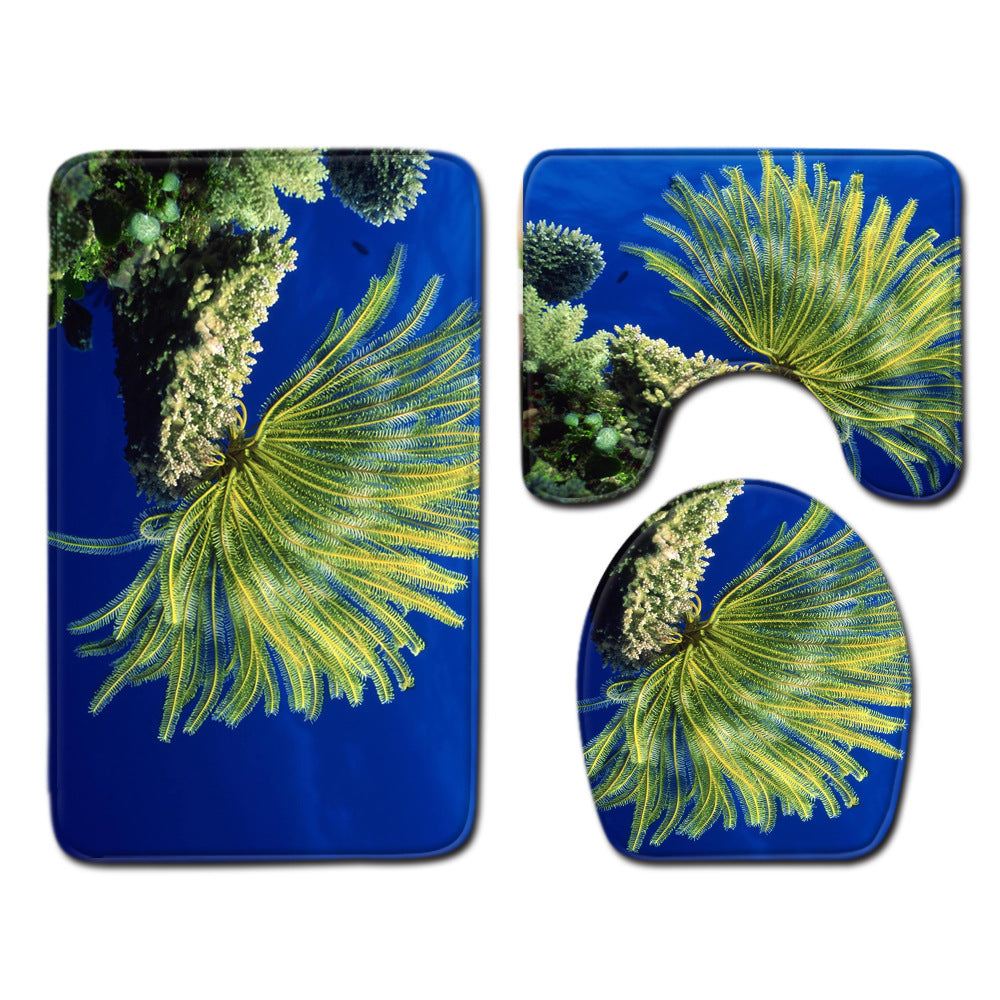 Modern Minimalist Bathroom Mats Three-piece Set