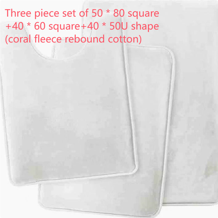Three-piece Toilet Set Bathroom Mats