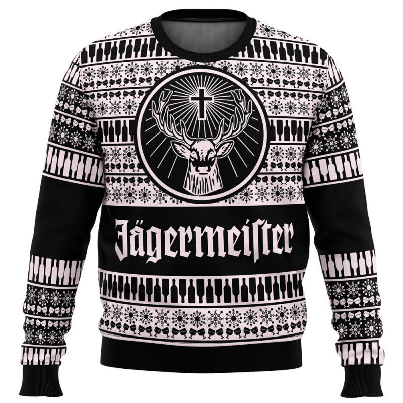 Men's 3D Digital Printed Round Neck Top