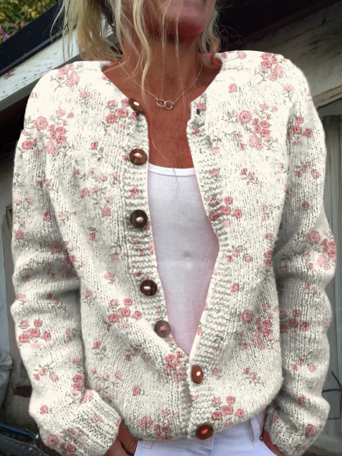 New Digital Printing Cardigan Coat For Women