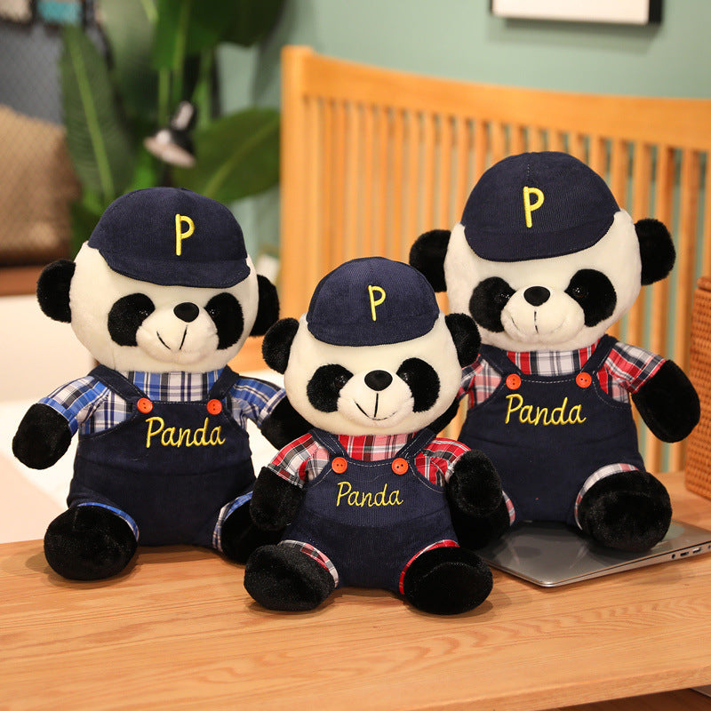 Fashion Personality Panda Plush Doll Cute Sitting Posture
