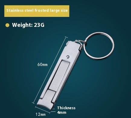 Multifunctional Nail Clippers Student Portable Foldable Keychain Three In One
