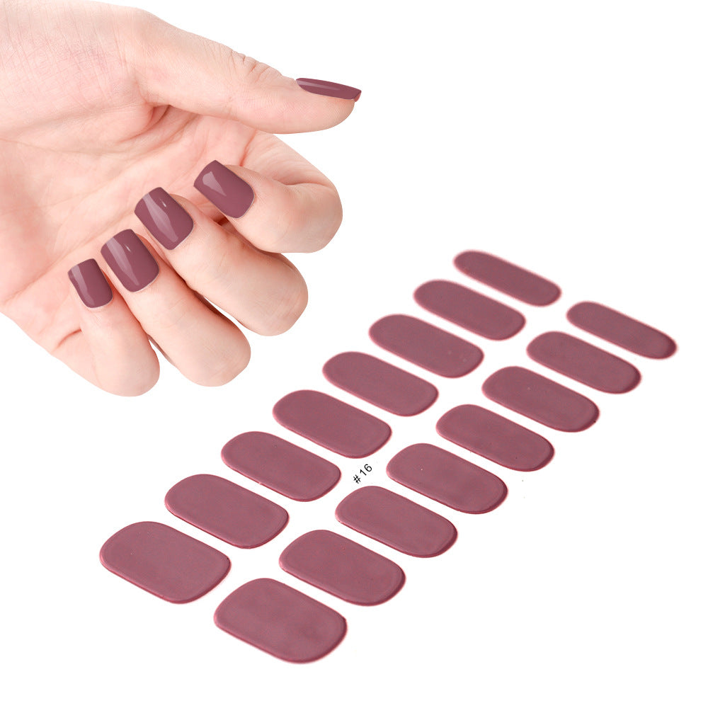 Cream Wind Gel Soft Nail Patch