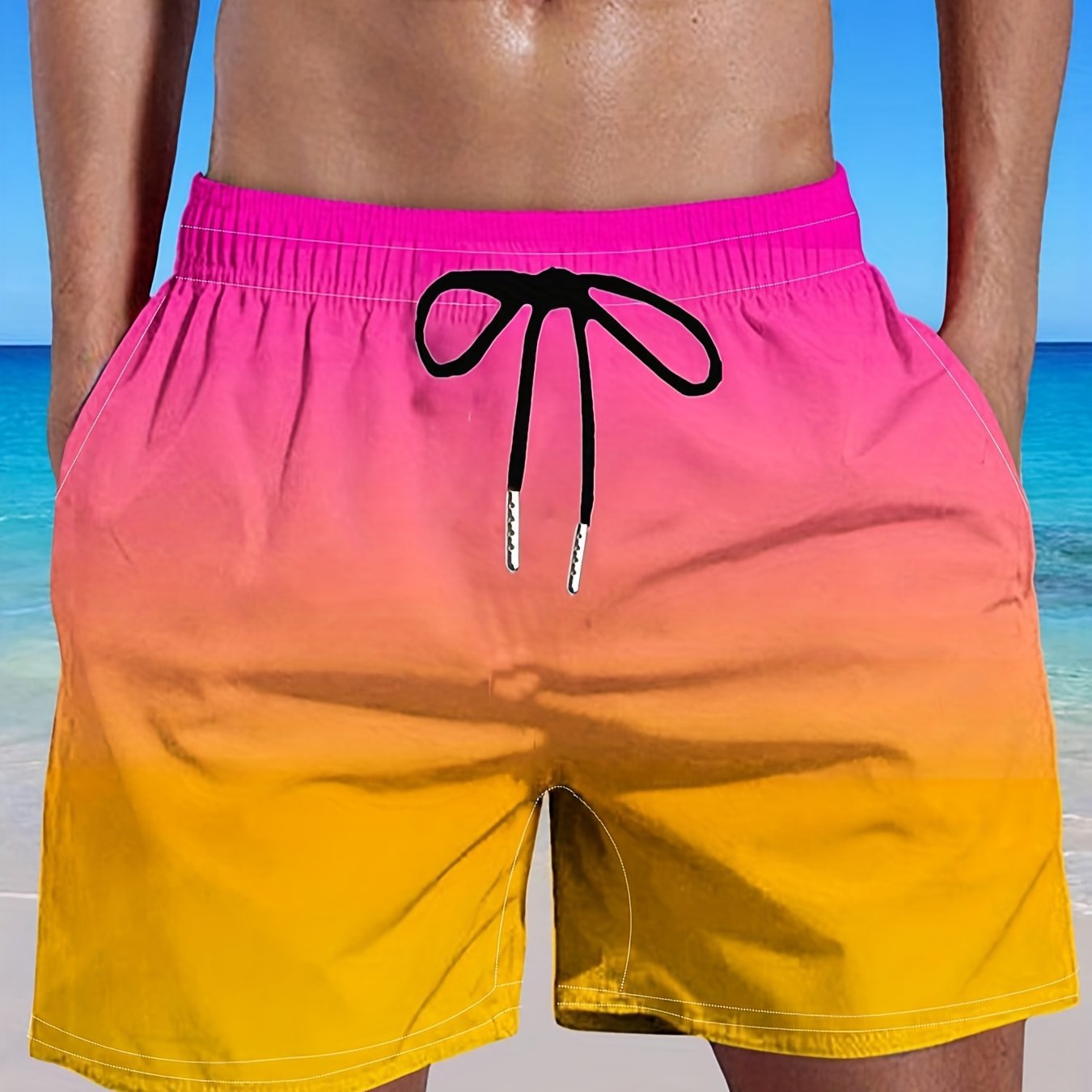 Fashion Gradient Color 3D Digital Printing Men